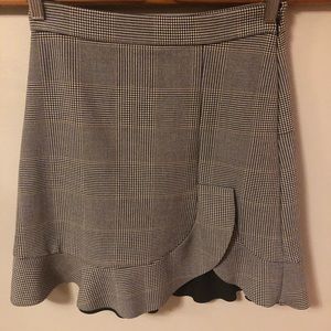 ZARA Plaid mini skirt